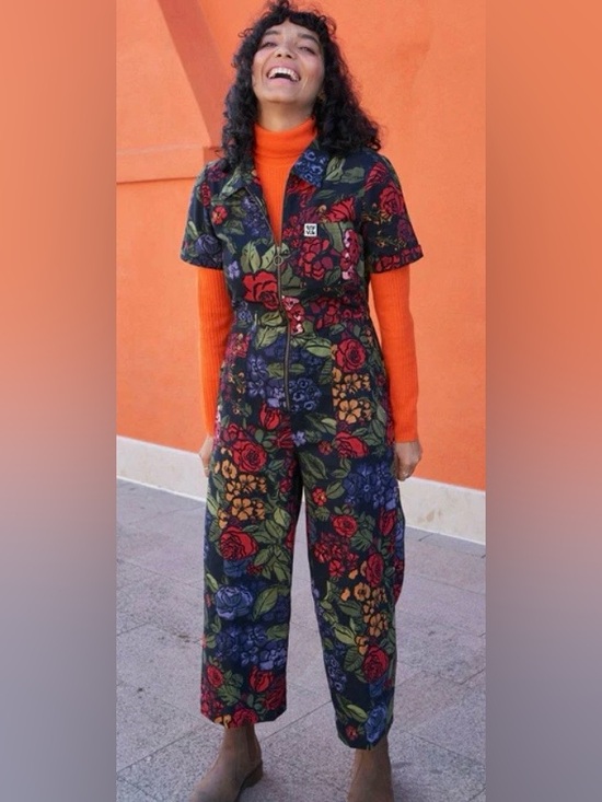 Lucy & Yak Pants - Lucy & Yak Ragan Organic Cotton Jumpsuit in
Maria Floral Print NWT Size 4